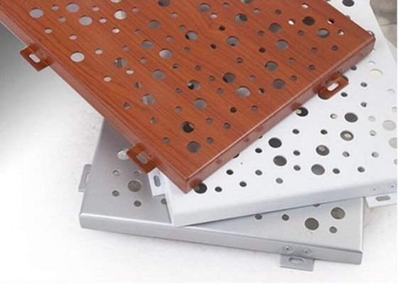 Perforowany aluminiowy panel elewacyjny o grubości 10-50 mm Dostosowanie projektu ściany kurtynowej