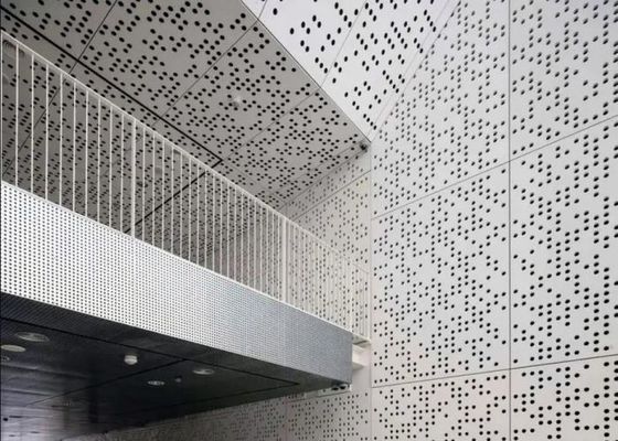 Kolorowa powłoka PVC Perforowana blacha aluminiowa do dekoracji ścian zewnętrznych