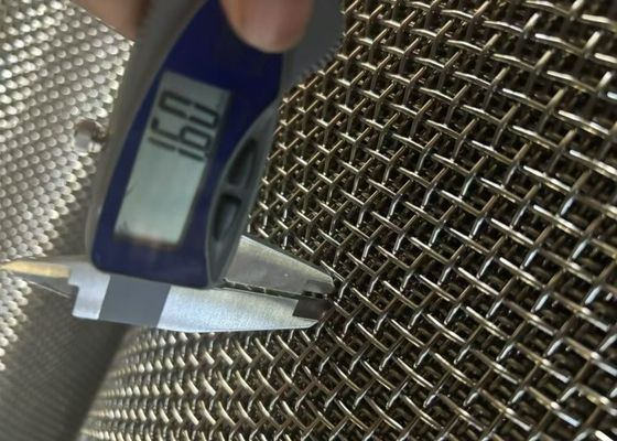 Włókno sieciowe ze stali nierdzewnej do przesiewania i filtrowania kwasów i kwasów szerokość 0,03m-6,5m